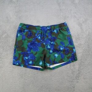 Bjorn Borg Mens Green Blue Floral Print Swim Shorts Trunks Medium 10001634